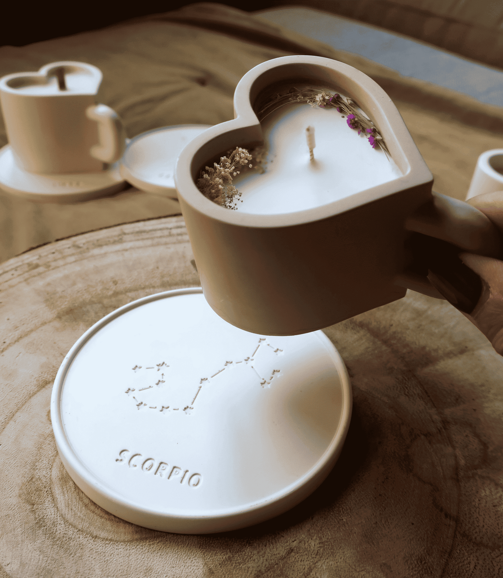 Atelier bougie parfumée fleurie + coupelle astrologique – Image 5